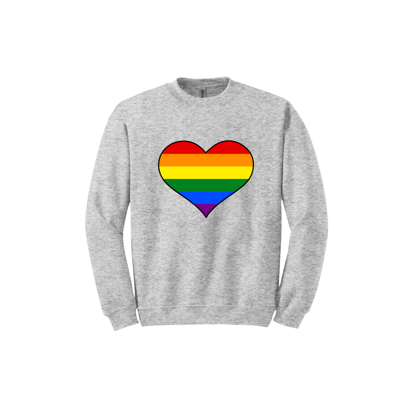 Rainbow Heart Unisex Sweatshirt