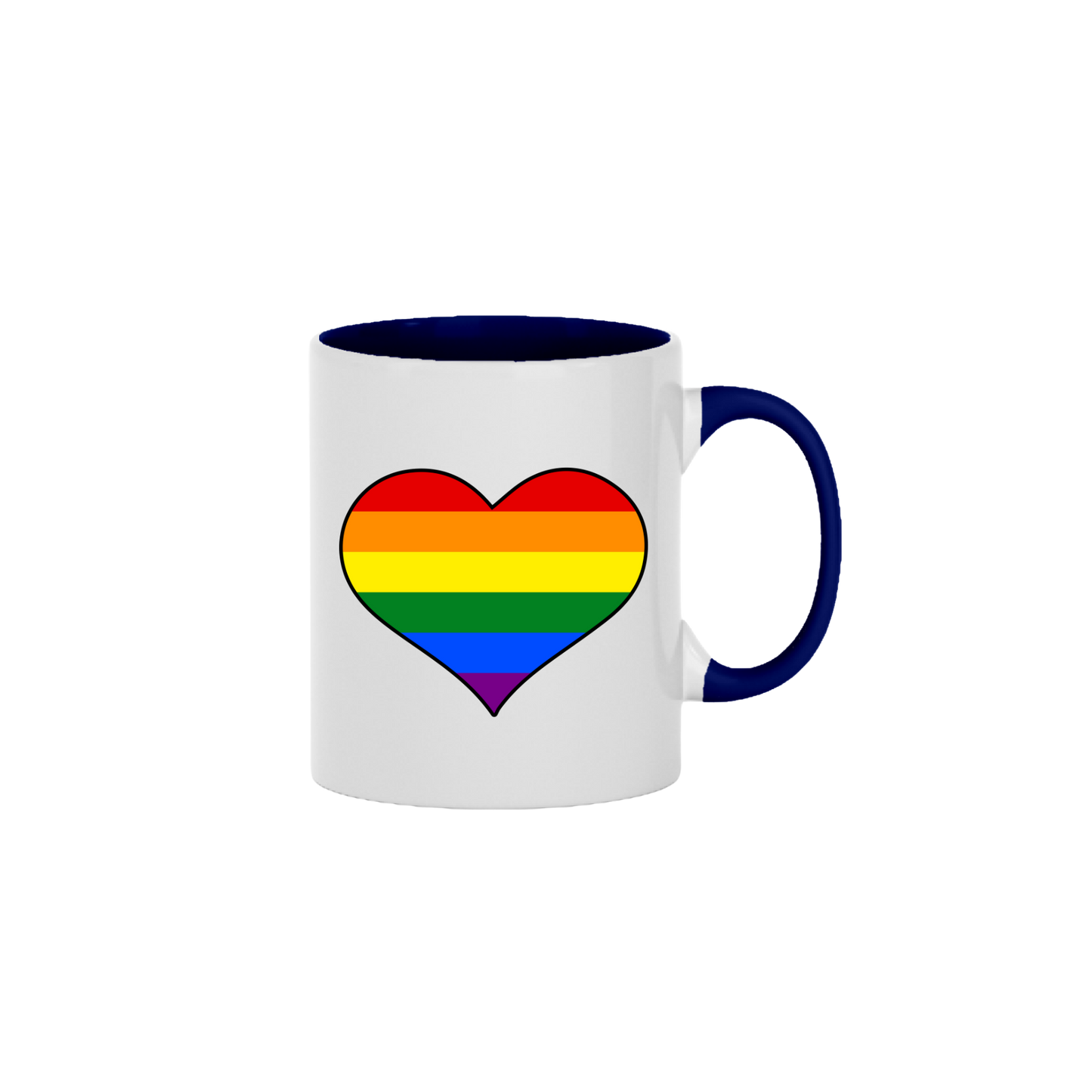 Rainbow Heart Mug