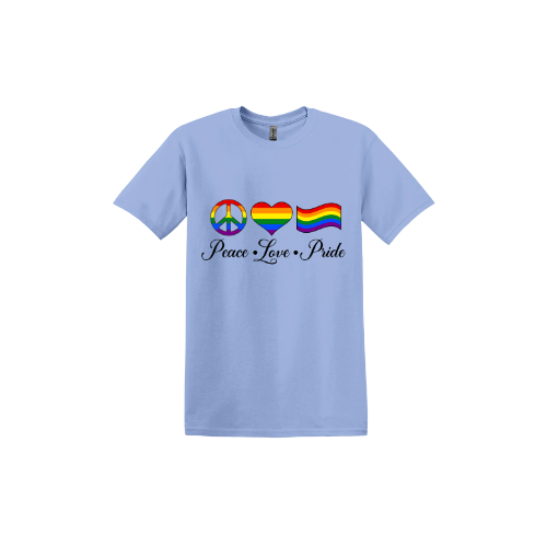 "Peace, Love, Pride" Unisex T-Shirt