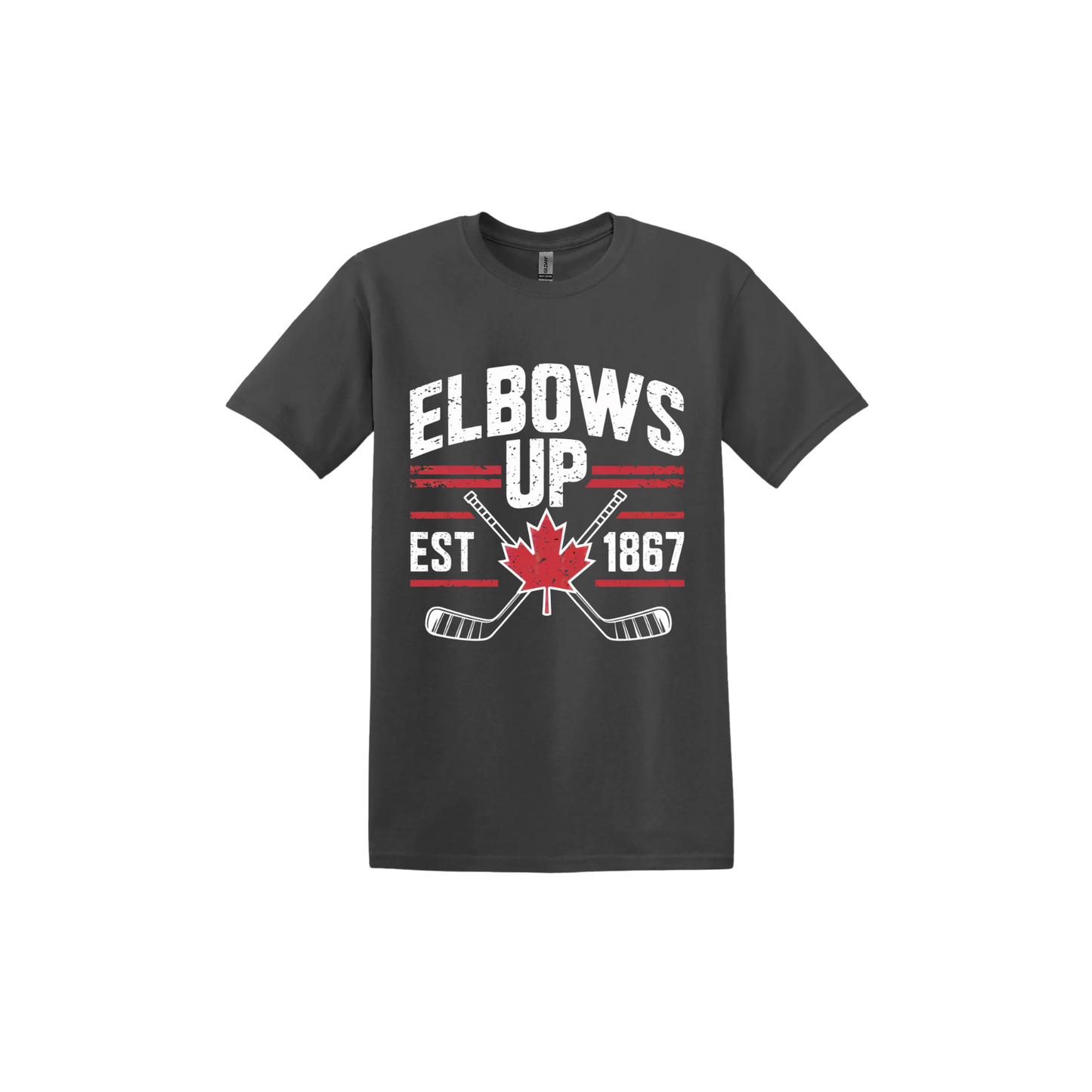 "Elbows Up" Hockey Stick Unisex T-Shirt
