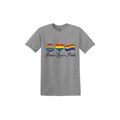 "Peace, Love, Pride" Unisex T-Shirt