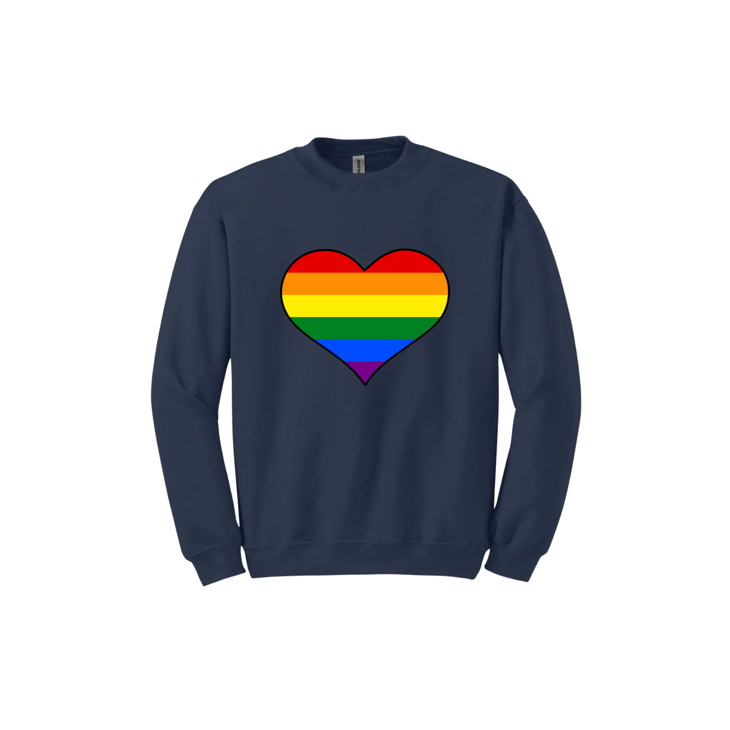 Rainbow Heart Unisex Sweatshirt