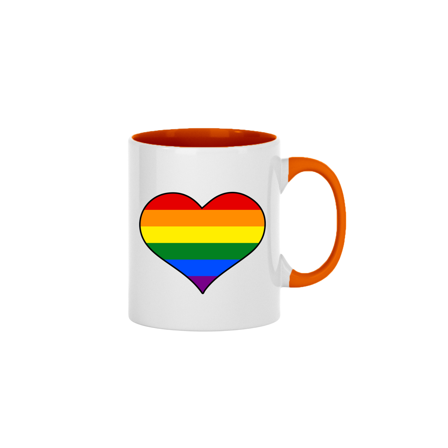 Rainbow Heart Mug