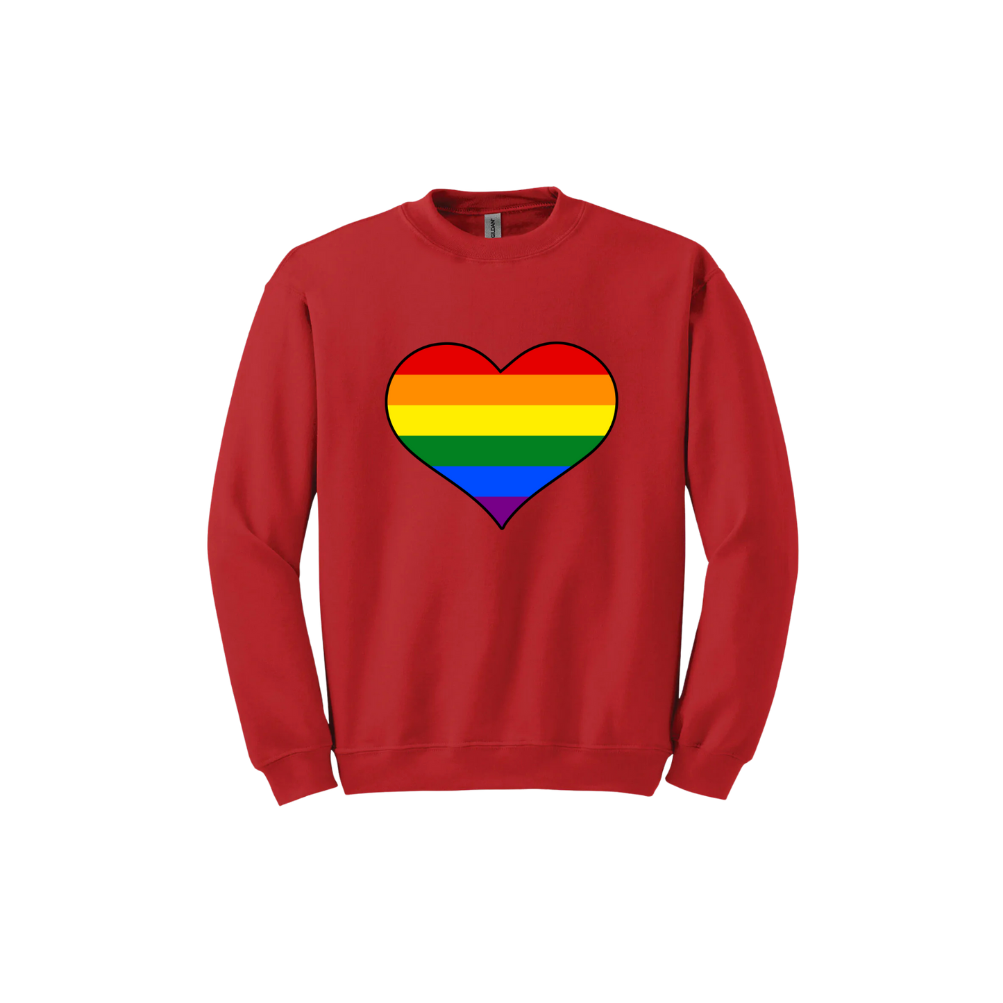 Rainbow Heart Unisex Sweatshirt