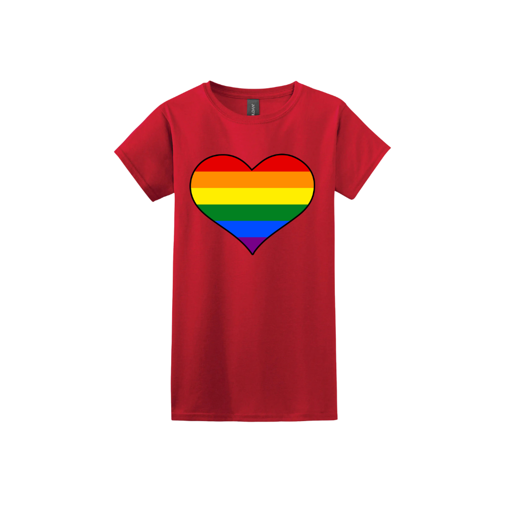 Rainbow Heart Women's T-Shirt