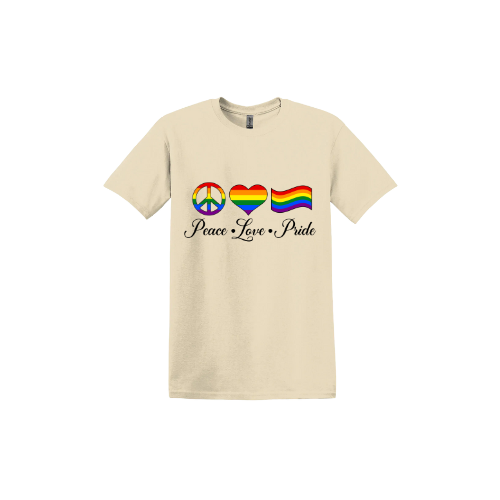 "Peace, Love, Pride" Unisex T-Shirt