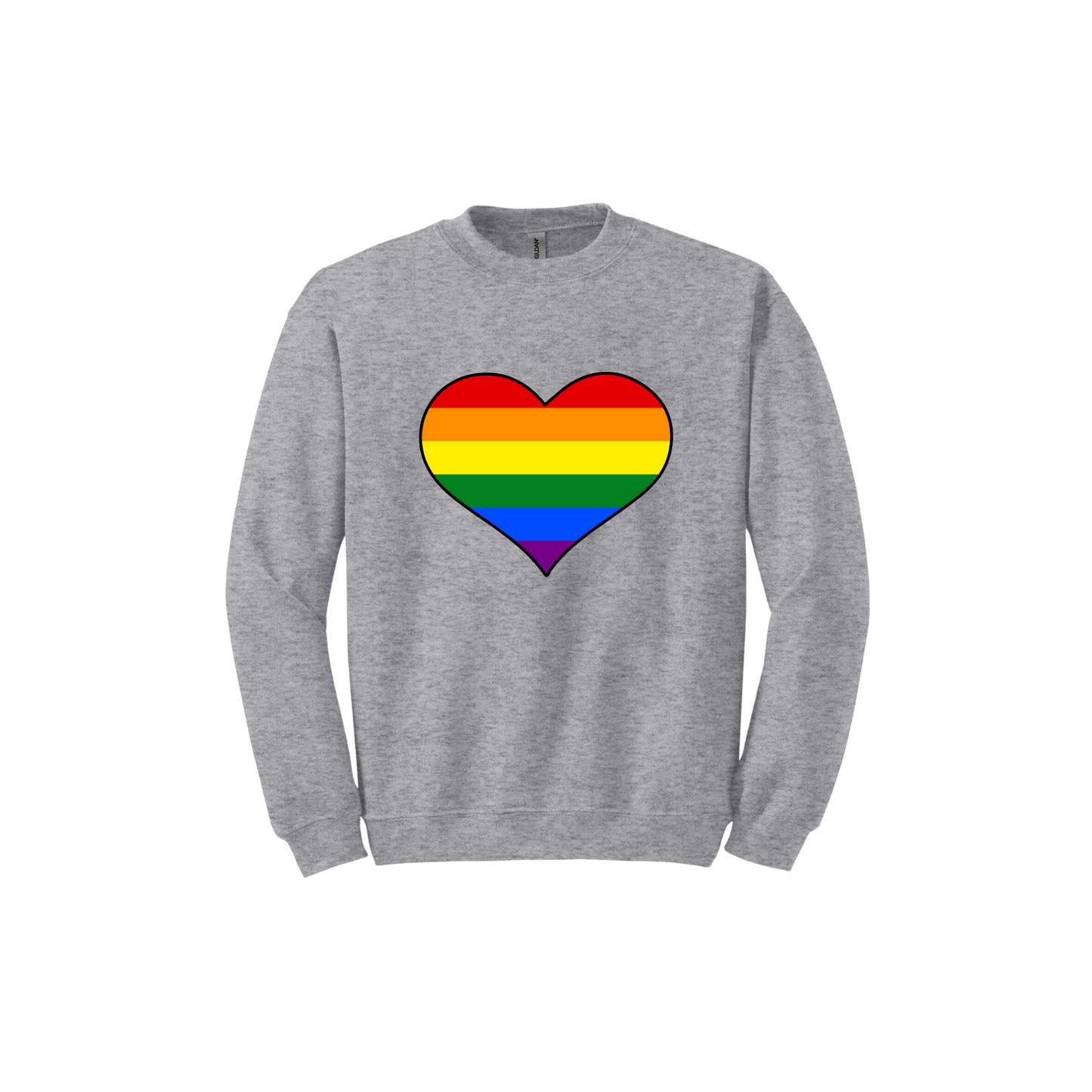 Rainbow Heart Unisex Sweatshirt