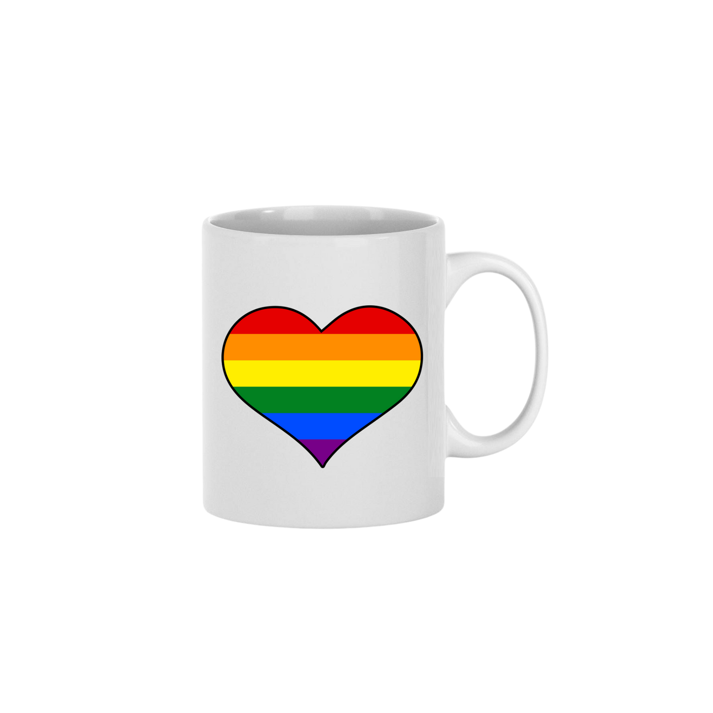 Rainbow Heart Mug