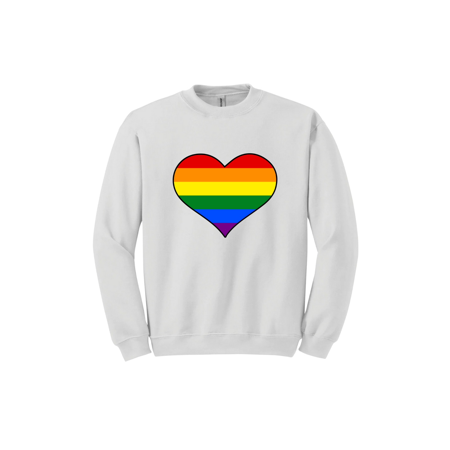 Rainbow Heart Unisex Sweatshirt