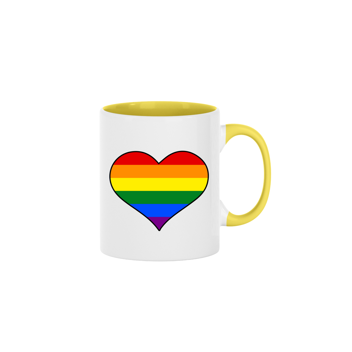 Rainbow Heart Mug