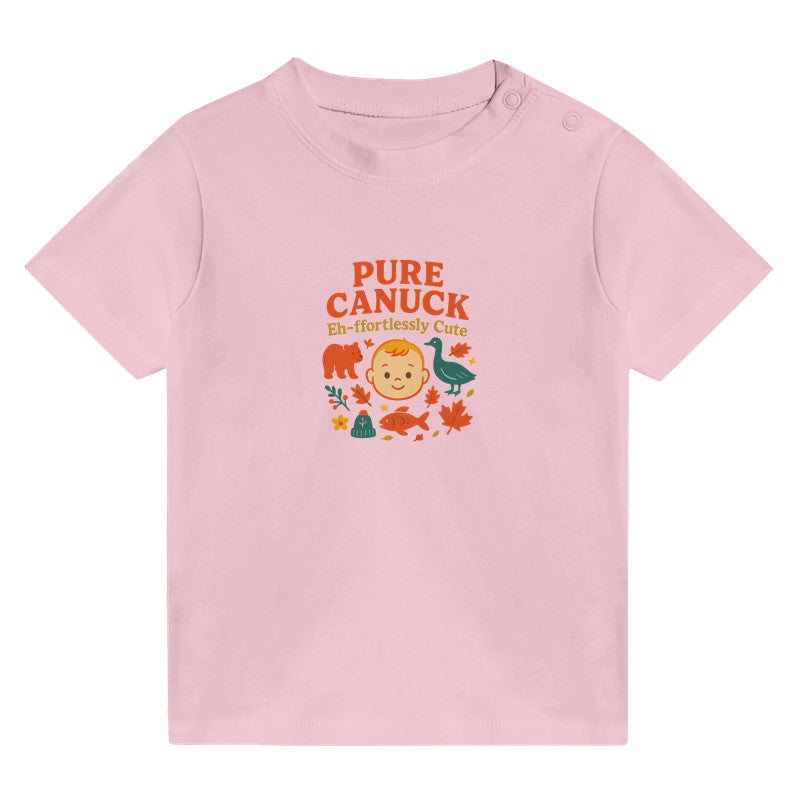 Pure Canuck – “Eh-ffortlessly Cute” Baby Tee