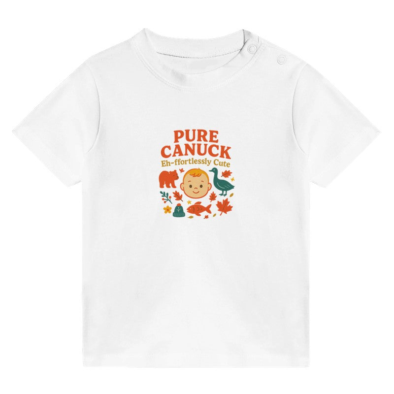 Pure Canuck – “Eh-ffortlessly Cute” Baby Tee