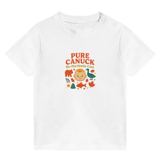 Pure Canuck – “Eh-ffortlessly Cute” Baby Tee