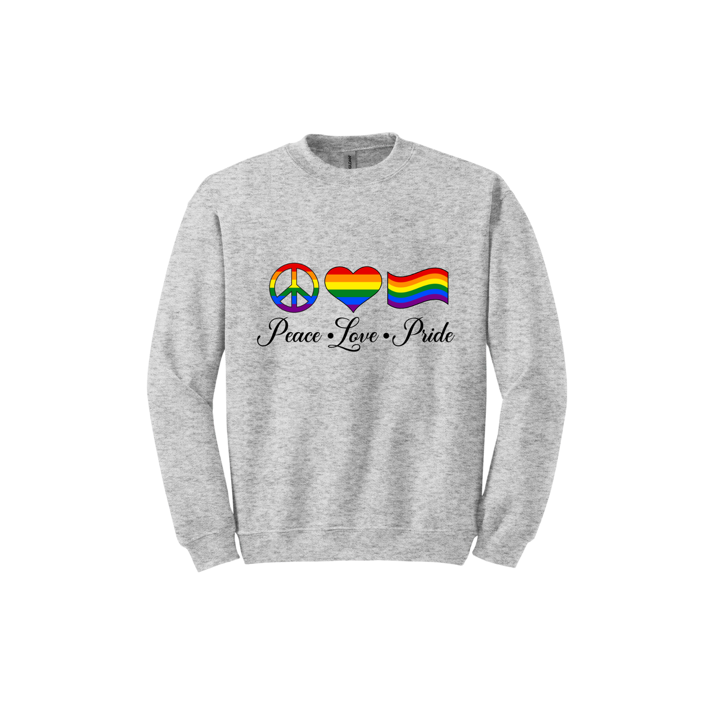 "Peace, Love, Pride" Unisex Sweatshirt