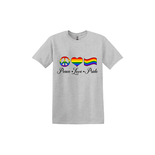 "Peace, Love, Pride" Unisex T-Shirt