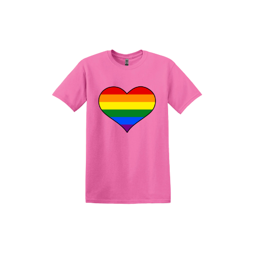 Rainbow Heart Unisex T-Shirt