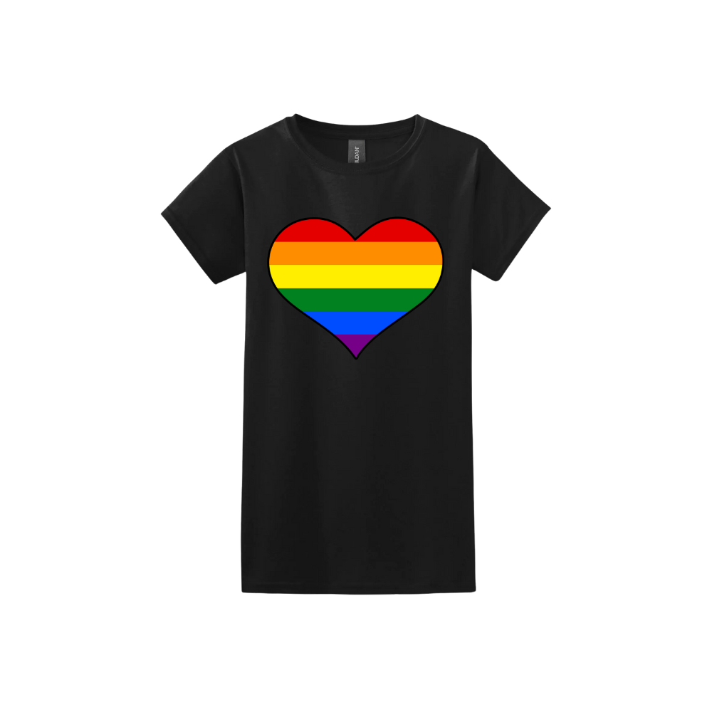 Rainbow Heart Women's T-Shirt