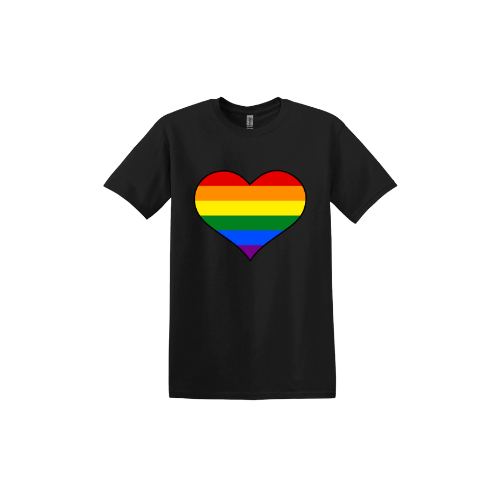 Rainbow Heart Unisex T-Shirt