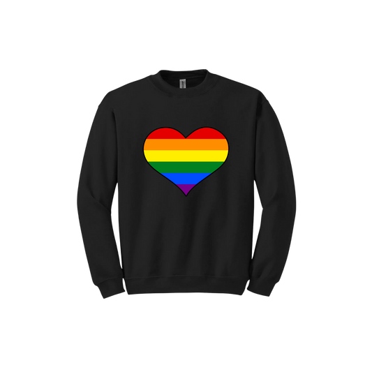 Rainbow Heart Unisex Sweatshirt
