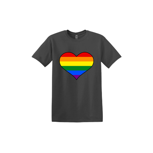 Rainbow Heart Unisex T-Shirt