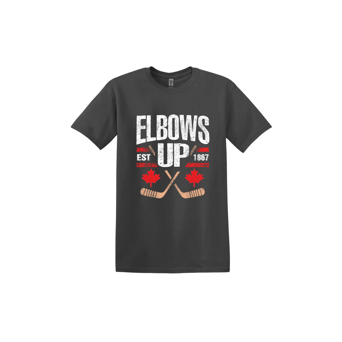 "Elbows Up" Hockey Stick Unisex T-Shirt