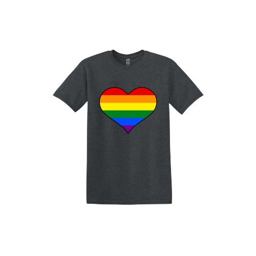 Rainbow Heart Unisex T-Shirt