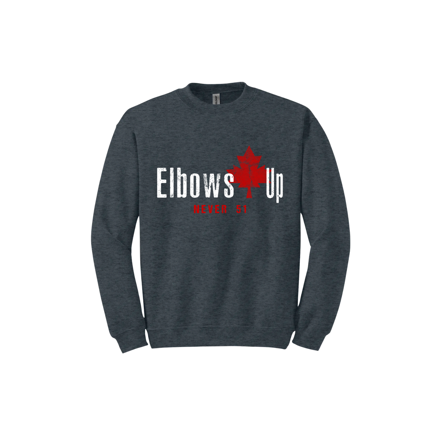 "Elbows Up, Never 51" Unisex Sweatshirt