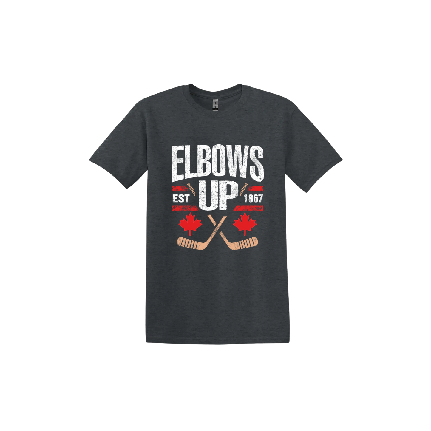 "Elbows Up" Hockey Stick Unisex T-Shirt