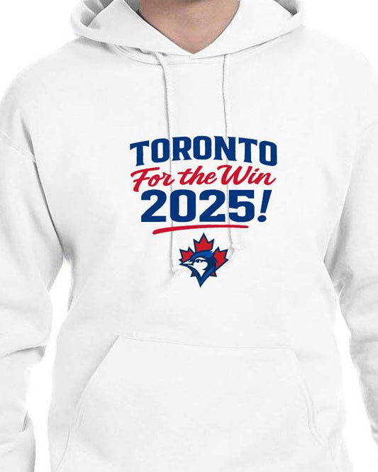 Toronto for the Win 2025 White Hoodie