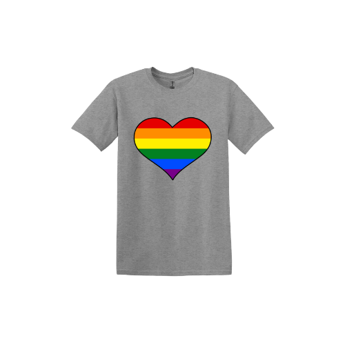 Rainbow Heart Unisex T-Shirt
