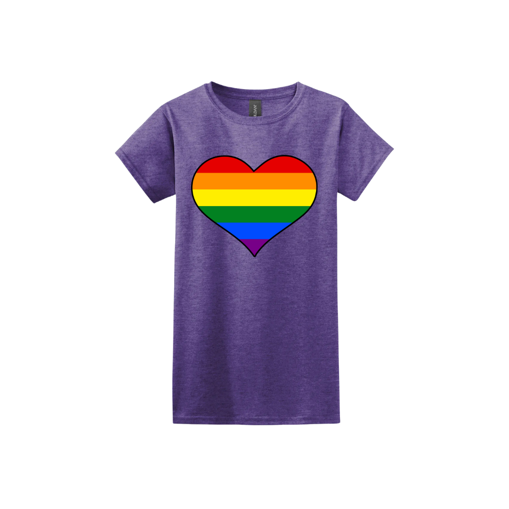 Rainbow Heart Women's T-Shirt
