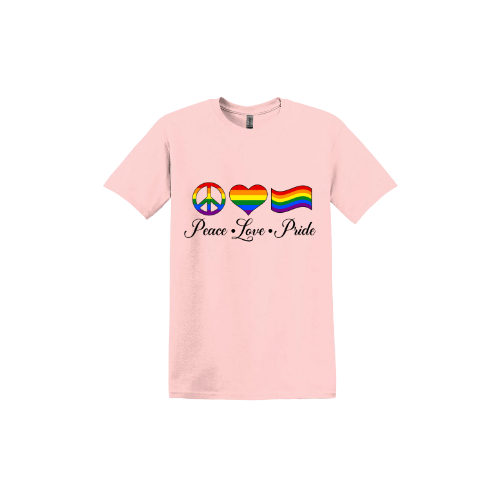 "Peace, Love, Pride" Unisex T-Shirt