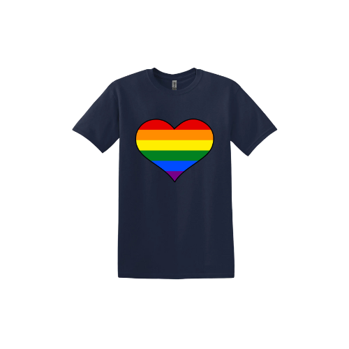 Rainbow Heart Unisex T-Shirt