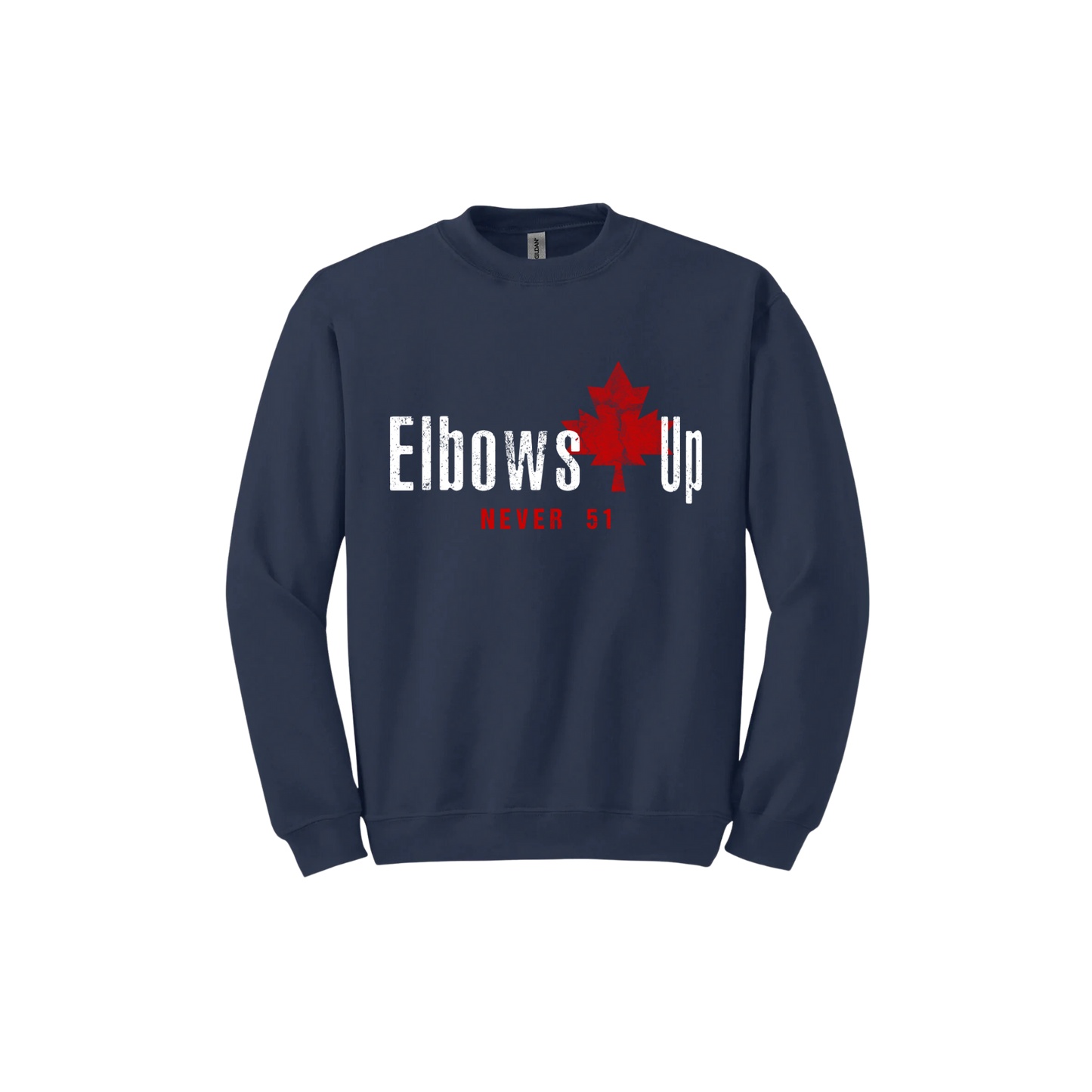 "Elbows Up, Never 51" Unisex Sweatshirt