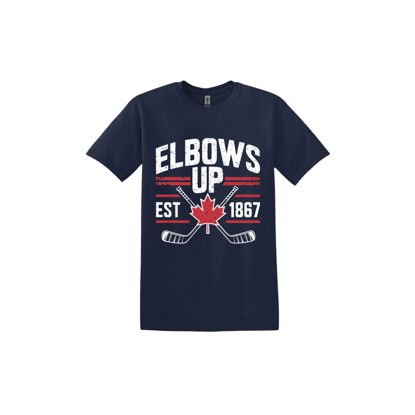 "Elbows Up" Hockey Stick Unisex T-Shirt