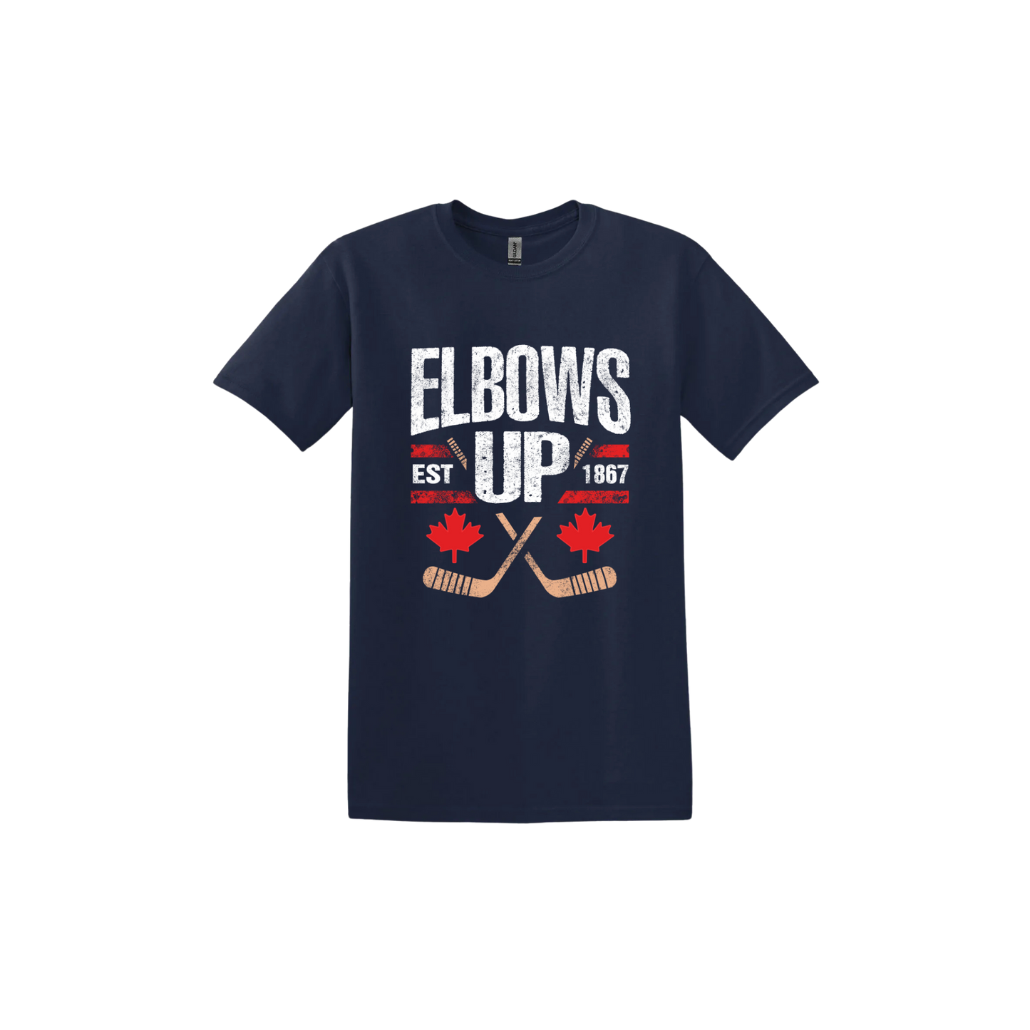 "Elbows Up" Hockey Stick Unisex T-Shirt