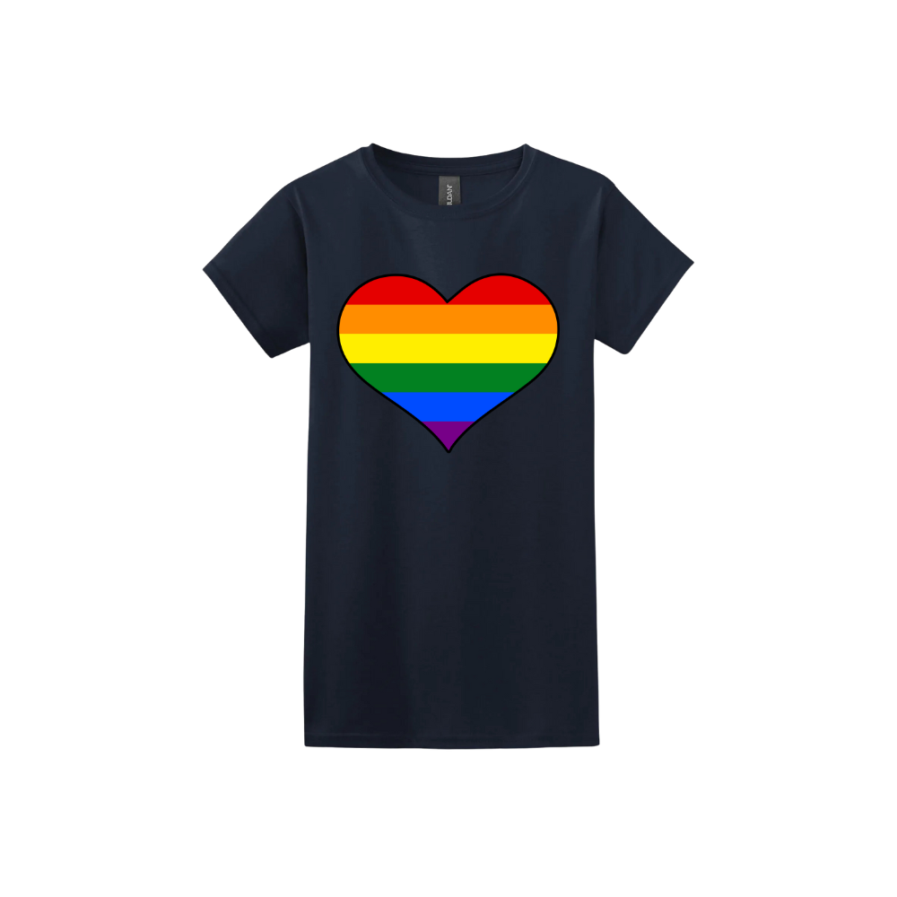 Rainbow Heart Women's T-Shirt