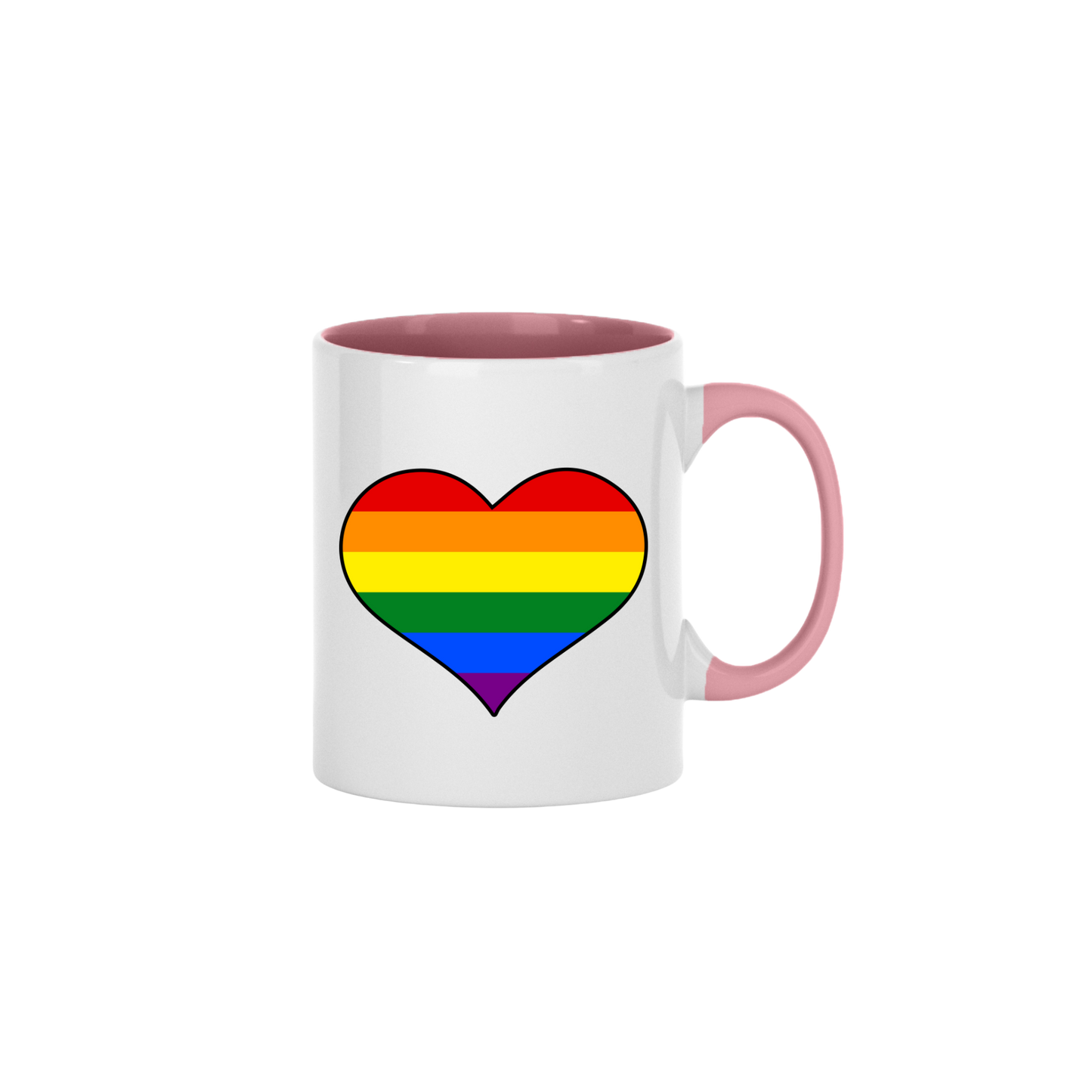 Rainbow Heart Mug