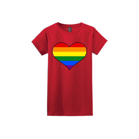 Rainbow Heart Women's T-Shirt