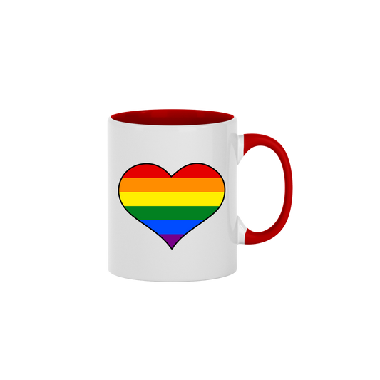 Rainbow Heart Mug