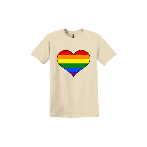 Rainbow Heart Unisex T-Shirt