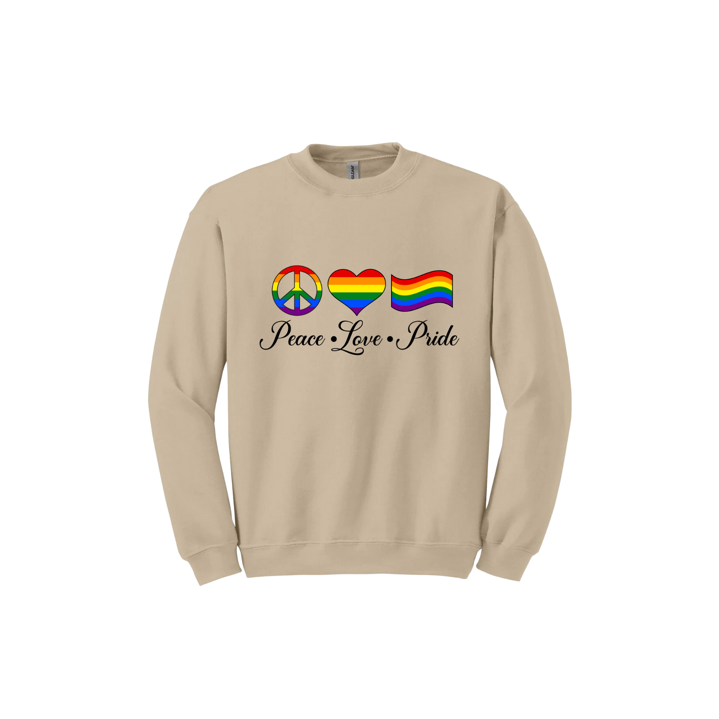 "Peace, Love, Pride" Unisex Sweatshirt