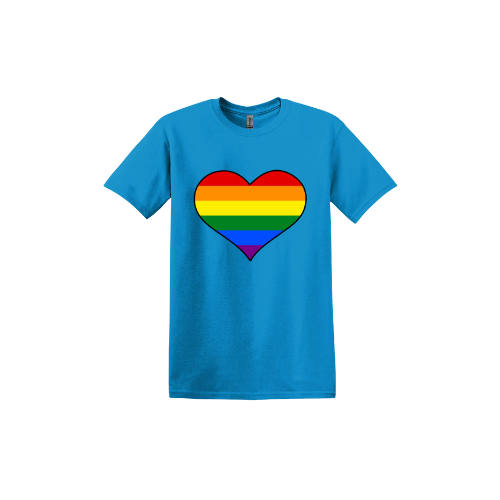 Rainbow Heart Unisex T-Shirt