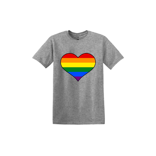 Rainbow Heart Unisex T-Shirt