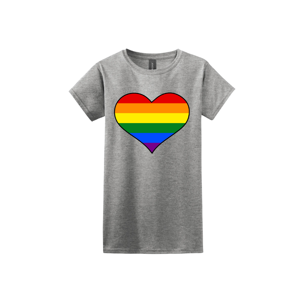 Rainbow Heart Women's T-Shirt