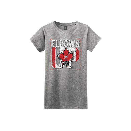 "Elbows Up" Mascot Women's T-Shirt