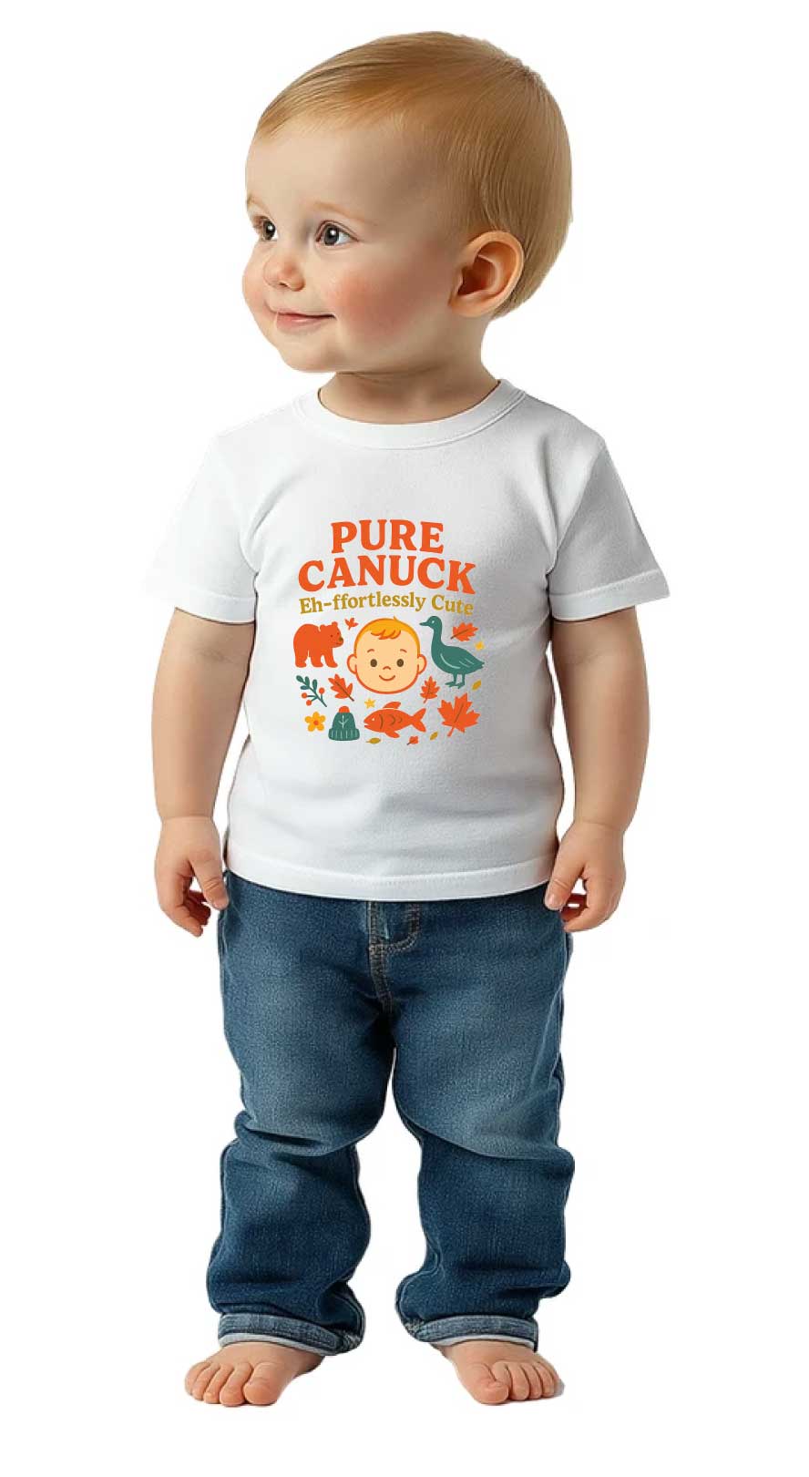 Pure Canuck – “Eh-ffortlessly Cute” Baby Tee