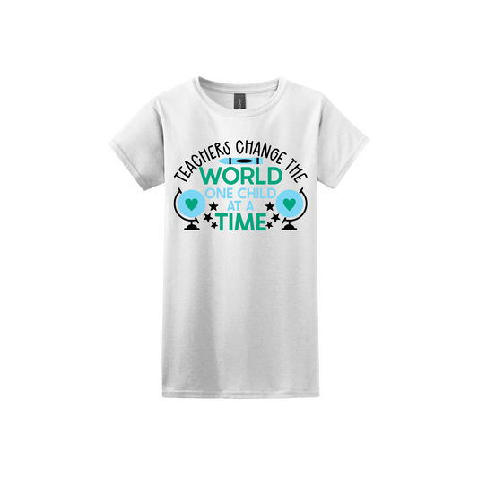 "Teachers Change the World" Women's T-Shirt