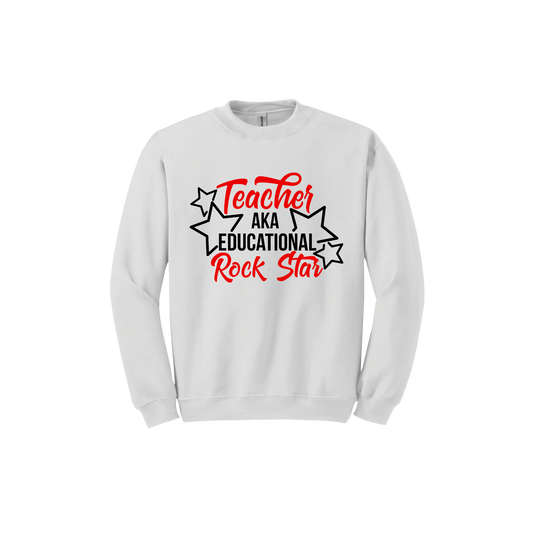 "Rock Star" Teachers Unisex Sweatshirt