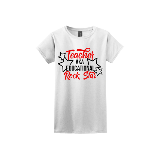 "Rock Star" Teachers Women's T-Shirt